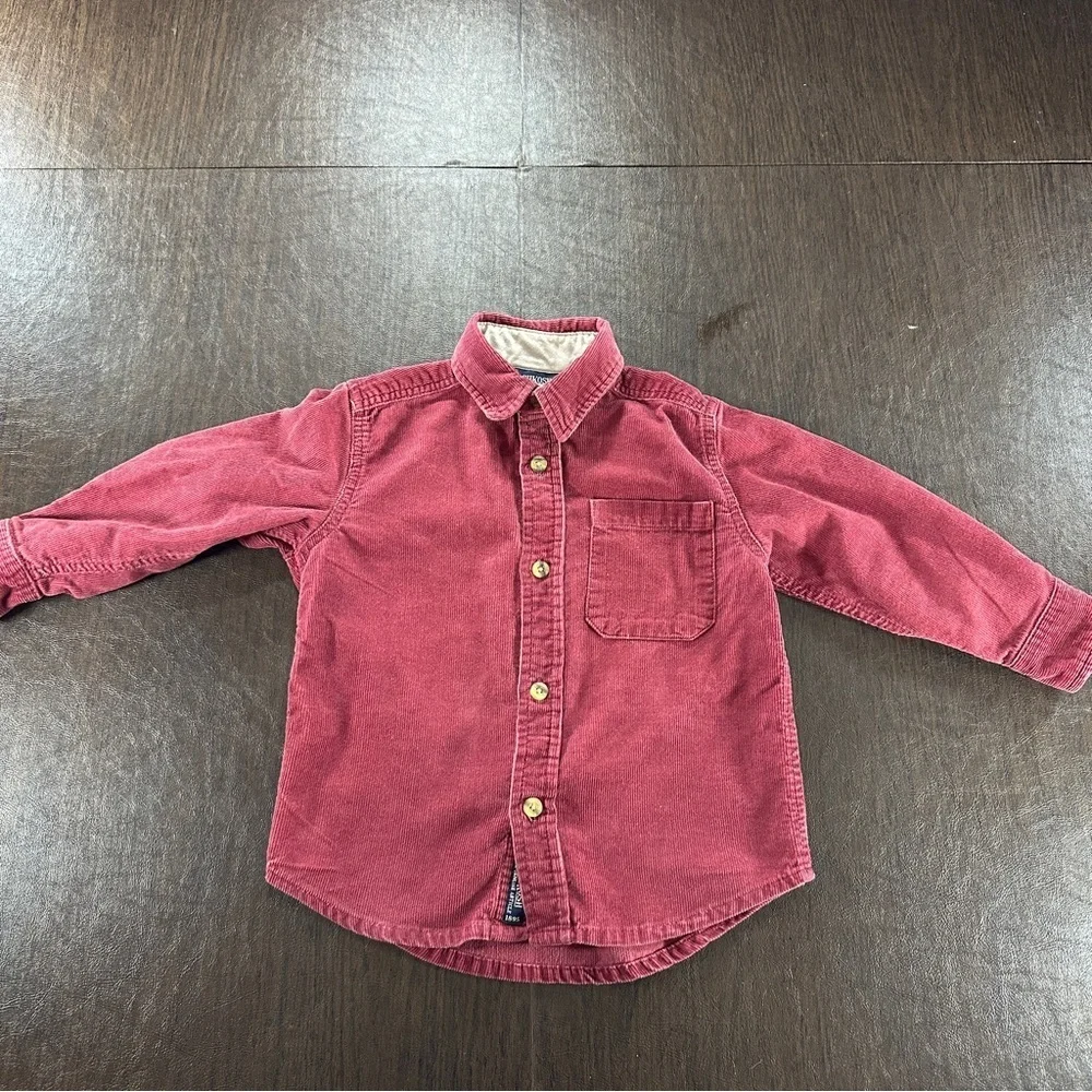 OshKosh B'gosh Kids Corduroy Button-Up Shirt - Burgundy